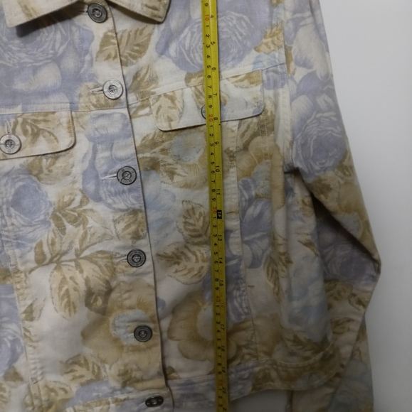 🧥VINTAGE BILL BLASS FLORAL DENIM JACKET SMALL WOMEN ,GIFT. 🎁 💝 - Picture 13 of 13